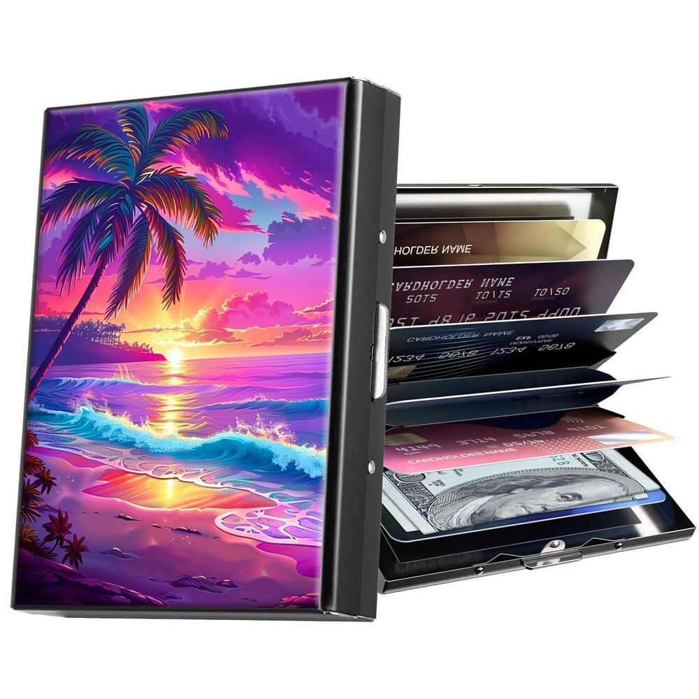 3017 Metal Wallet,Credit Card Holder ,Thin Slim Mini Aluminum Wallet RFID